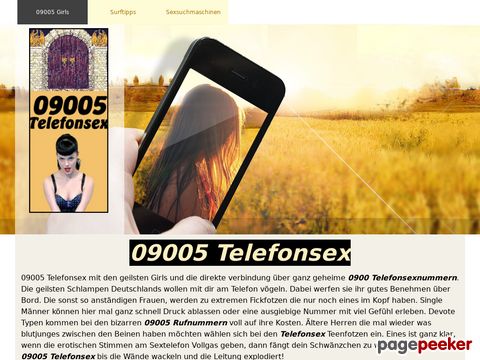 Telefonsex 09005