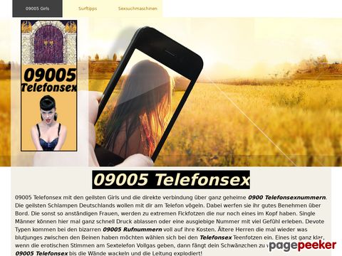 Details : Telefonsex 09005