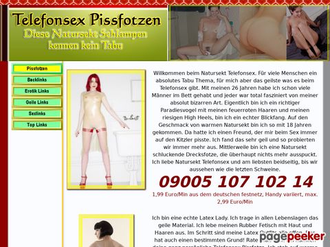 Natursekt Telefonsex - Pissfotzen außer Rand und Band